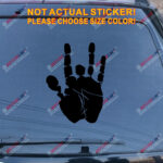 Jerry Garcia Hand Decal Sticker Car Vinyl pick size color no bkgrd die cut - Image 10