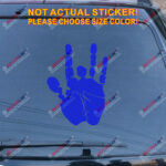 Jerry Garcia Hand Decal Sticker Car Vinyl pick size color no bkgrd die cut - Image 16