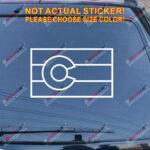 Colorado Flag CO US State Decal Sticker Car Vinyl die cut style pick size color - Image 11