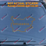 Bulgaria Map Outline Silhouette Decal Sticker Country Car Vinyl Bulgarian a - Image 13