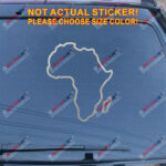 Africa outline map Pan African Decal Sticker Car Vinyl pick size color - Image 12