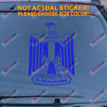 Egypt Coat of arms Egyptian Decal Sticker Car Vinyl pick size color no bkgrd - Image 15