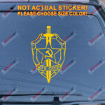 KGB Badge Decal Sticker Committee of State Security Russia Russian Car Vinyl - Image 16