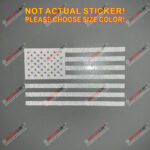 Reflective US American Flag Decal Sticker Car Vinyl no bkgrd pick size - Image 2
