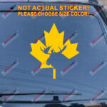 Canadian Moose Maple Leaf Canada Decal Sticker Car Vinyl pick size color - Image 15