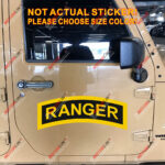 Ranger Airborne Decal Sticker Army Car Vinyl Reflective Glossy pick size