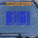 Made in Great Britain UK Barcode Decal Sticker Car Vinyl pick size no bkgrd - Image 15