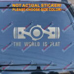 The World is Flat Box Boxer Flat Engine Car Decal Vinyl Sticker Fit for Subaru - Image 13