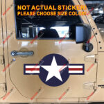 Air Force Roundel Decal Sticker Car Vinyl reflective glossy c pick size