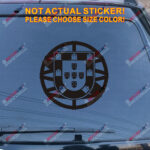 Portugal Portuguese Flag Seal Decal Sticker Car Vinyl round die cut simple style - Image 11