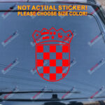 Coat of arms of Croatia Republic Decal Sticker Car Vinyl die cut pick size color - Image 14