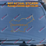 Slovenia Pride Map Decal Sticker Slovenian Outline Silhouette Car Vinyl Home - Image 13
