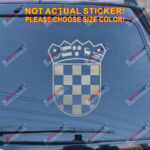 Coat of arms of Croatia Republic Decal Sticker Car Vinyl die cut pick size color - Image 12