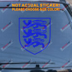Royal Arms of England Decal Sticker Car Vinyl pick size color no bkgrd die cut - Image 15