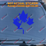 Canadian Moose Maple Leaf Canada Decal Sticker Car Vinyl pick size color - Image 16
