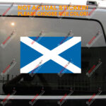 Scotland Scottish Flag Decal Sticker Car Vinyl Reflective Glossy pick size