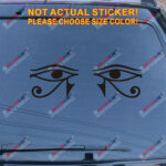 Eye of Horus Egypt Decal Sticker Egyptian Symbol God Car Vinyl pick size color g - Image 11