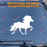 Icelandic Horse Decal Sticker Iceland Car Vinyl pick size color no bkgrd b - Image 10