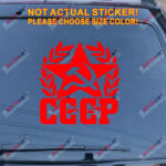 CCCP Soviet Union Hammer Sickle Russia USSR Decal Sticker Car Vinyl Star - Image 14