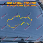 Slovak Slovakia Map Decal Sticker Slovakian Outline Silhouette Car Vinyl b - Image 16