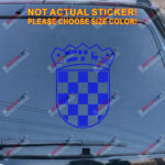Coat of arms of Croatia Republic Decal Sticker Car Vinyl die cut pick size color - Image 15