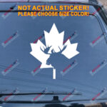 Canadian Moose Maple Leaf Canada Decal Sticker Car Vinyl pick size color - Image 11