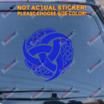 Triple Horn of Odin Decal Sticker Celtic Knot Norse Viking Car Vinyl pick size a - Image 15