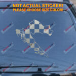 Croatia Map Flag Coat of arms Decal Sticker Croatian Car Vinyl die cut - Image 12