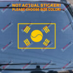 South Korea Flag Korean Decal Sticker Vinyl pick size color no bkgrd die cut b - Image 15