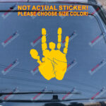 Jerry Garcia Hand Decal Sticker Car Vinyl pick size color no bkgrd die cut - Image 15