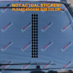 Hawaii Tribal 48 Arrows Decal Sticker Car Vinyl pick size color Hawaiian HI - Image 10