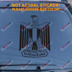 Egypt Coat of arms Egyptian Decal Sticker Car Vinyl pick size color no bkgrd - Image 11