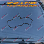 Slovak Slovakia Map Decal Sticker Slovakian Outline Silhouette Car Vinyl b - Image 11