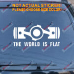 The World is Flat Box Boxer Flat Engine Car Decal Vinyl Sticker Fit for Subaru - Image 11