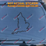 England Map Outline Decal Sticker Car Vinyl UK British die cut no bkgrd - Image 11