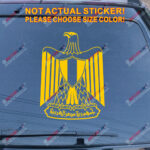 Egypt Coat of arms Egyptian Decal Sticker Car Vinyl pick size color no bkgrd - Image 16