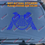 Huginn And Muninn Twin Ravens Valknut Decal Sticker Car Vinyl Norse Odin c - Image 16