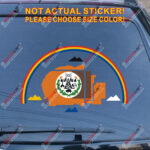 Navajo Nation Flag Decal Sticker Car Vinyl Reflective Glossy b