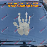 Jerry Garcia Hand Decal Sticker Car Vinyl pick size color no bkgrd die cut - Image 13
