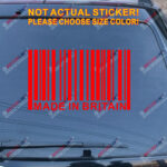 Made in Great Britain UK Barcode Decal Sticker Car Vinyl pick size no bkgrd - Image 14