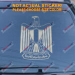 Egypt Coat of arms Egyptian Decal Sticker Car Vinyl pick size color no bkgrd - Image 12