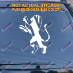 England Lion UK flag British Union Jack Decal Sticker Car Vinyl pick size color - Image 10