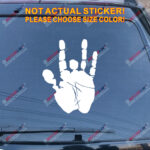 Jerry Garcia Hand Decal Sticker Car Vinyl pick size color no bkgrd die cut - Image 11
