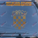 Coat of arms of Croatia Republic Decal Sticker Car Vinyl die cut pick size color - Image 13