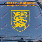 Royal Arms of England Decal Sticker Car Vinyl pick size color no bkgrd die cut - Image 16