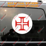 Portuguese Air Force Roundel POAF Decal Sticker Car Vinyl Reflective Glossy