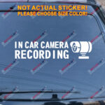 In Car Camera Recording Warning Decal Sticker Car Vinyl style a pick size color - Image 11