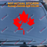 Canadian Moose Maple Leaf Canada Decal Sticker Car Vinyl pick size color - Image 14
