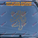 Czech Republic Lion Decal Sticker Czechs Car Vinyl pick size color no bkgrd d - Image 13
