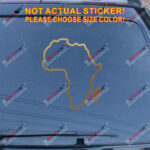 Africa outline map Pan African Decal Sticker Car Vinyl pick size color - Image 13